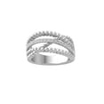 thumbnail image 1 of ARAIYA FINE JEWELRY 10K White Gold Round-shape Diamond Fashion Ring (1/4 cttw, I2-I3 Clarity, I-J Color) Size 5.5, 1 of 5