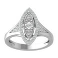 thumbnail image 1 of ARAIYA FINE JEWELRY 10K White Gold Round-shape Diamond Miracle Plate Ring (1/4 cttw, I2-I3 Clarity, I-J Color) Size 10, 1 of 5