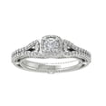 thumbnail image 1 of ARAIYA FINE JEWELRY 10K White Gold Round-shape Lab Grown Diamond Engagement Ring (3/4 cttw, VS Clarity, D-F Color) Size 6.5, 1 of 5