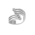 thumbnail image 1 of ARAIYA FINE JEWELRY 10K White Gold Round-shape Lab Grown Diamond Fashion Ring (1/3 cttw, VS Clarity, D-F Color) Size 5, 1 of 5