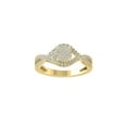 thumbnail image 1 of ARAIYA FINE JEWELRY 10K Yellow Gold Diamond Composite Cluster Engagement Ring (3/8 cttw, I-J Color, I2-I3 Clarity) Size 9, 1 of 4