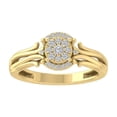 thumbnail image 1 of ARAIYA FINE JEWELRY 10K Yellow Gold Diamond Composite Cluster Ring (1/5 cttw, I-J Color, I2-I3 Clarity) Size 6.5, 1 of 5
