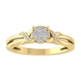 thumbnail image 1 of ARAIYA FINE JEWELRY 10K Yellow Gold Diamond Composite Cluster Ring (1/5 cttw, I-J Color, I2-I3 Clarity) Size 7.5, 1 of 5