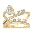thumbnail image 1 of ARAIYA FINE JEWELRY 10K Yellow Gold Diamond Fashion Band Ring (1/2 cttw, I-J Color, I2-I3 Clarity) Size 7.5, 1 of 1
