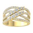 thumbnail image 1 of ARAIYA FINE JEWELRY 10K Yellow Gold Diamond Fashion Band Ring (1 cttw, I-J Color, I2-I3 Clarity) Size 10, 1 of 5
