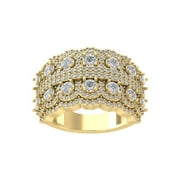 ARAYA FINE ARAIYA FINE JEWELRY 10K Yellow Gold Diamond Fashion Band Ring (2 1/2 cttw, I-J Color, I2-I3 Clarity) Size 6