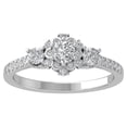 thumbnail image 1 of ARAIYA FINE JEWELRY 10K Yellow Gold Diamond Halo Engagement Ring (5/8 cttw, I-J Color, I2-I3 Clarity) Size 5.5, 1 of 1