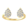 thumbnail image 1 of ARAIYA FINE JEWELRY 10K Yellow Gold Diamond Open Band Ring (1/2 cttw, I-J Color, I2-I3 Clarity) Size 6.5, 1 of 1