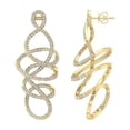 thumbnail image 1 of ARAIYA FINE JEWELRY 10K Yellow Gold Diamond Stud Earrings (1 1/3 cttw, I2-I3 Clarity, I-J Color), 1 of 4