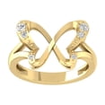 thumbnail image 1 of ARAIYA FINE JEWELRY 10K Yellow Gold Diamond Wedding Anniversary Band Ring (1/8 cttw, I-J Color, I2-I3 Clarity) Size 9.5, 1 of 1