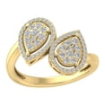 thumbnail image 1 of ARAIYA FINE JEWELRY 10K Yellow Gold Diamond Wedding Band Ring (1/2 cttw, I-J Color, I2-I3 Clarity) Size 9.5, 1 of 4