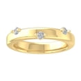 thumbnail image 1 of ARAIYA FINE JEWELRY 10K Yellow Gold Diamond Wedding Band Ring (1/20 cttw, I-J Color, I2-I3 Clarity) Size 7, 1 of 6