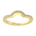 thumbnail image 1 of ARAIYA FINE JEWELRY 10K Yellow Gold Diamond Wedding Band Ring (1/8 cttw, I-J Color, I2-I3 Clarity) Size 10, 1 of 6