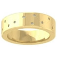thumbnail image 1 of ARAIYA FINE JEWELRY 10K Yellow Gold Diamond Wedding Band Ring for Men's (1/8 cttw, I-J Color, I2-I3 Clarity) Size 6, 1 of 4