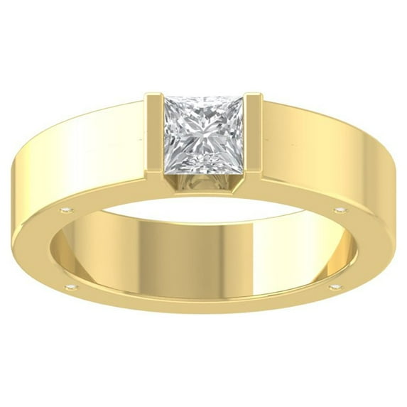 ARAIYA FINE JEWELRY 10K Yellow Gold Lab Grown Diamond Band Ring (1/2 cttw, D-F Color, VS Clarity) 8