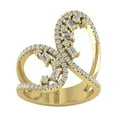 thumbnail image 1 of ARAIYA FINE JEWELRY 10K Yellow Gold Lab Grown Diamond Bypass Band Ring (5/8 cttw, D-F Color, VS Clarity), Size 6.5, 1 of 5