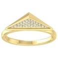 ARAIYA FINE JEWELRY 10K Yellow Gold Lab Grown Diamond Wedding Band Ring