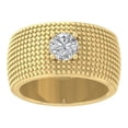 thumbnail image 1 of ARAIYA FINE JEWELRY 10K Yellow Gold Lab Grown Diamond Wedding Band Ring for Men's (1 3/4 cttw, D-F Color, VS Clarity) Size 7.5, 1 of 4