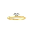 thumbnail image 1 of ARAIYA FINE JEWELRY 10K Yellow Gold Lab-Grown Marquise-shape Diamond Solitaire Engagement Ring (1/5 Cttw, D-F Color, VS1 Clarity) Size 8, 1 of 7