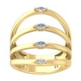 thumbnail image 1 of ARAIYA FINE JEWELRY 10K Yellow Gold Marquise shape Lab Grown Diamond Fashion Ring (1/3 cttw, VS Clarity, D-F Color) Size 8, 1 of 5