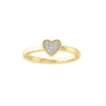 thumbnail image 1 of ARAIYA FINE JEWELRY 10K Yellow Gold Round Cluster Lab Grown Diamond Engagement Ring (1/6 cttw, VS Clarity, D-F Color) Size 7, 1 of 4