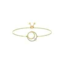 ARAIYA FINE JEWELRY 10K Yellow Gold Round Diamond Bolo Bracelet (1/3 cttw, I2-I3 Clarity, I-J Color) 9"