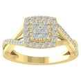 thumbnail image 1 of ARAIYA FINE JEWELRY 10K Yellow Gold Round Lab Grown Diamond Engagement Ring (5/8 cttw, VS Clarity, D-E Color) Size 7, 1 of 1