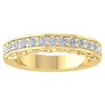 thumbnail image 1 of ARAIYA FINE JEWELRY 10K Yellow Gold Round Lab Grown Diamond Wedding Band Ring (1/2 cttw, VS Clarity, D-E Color) Size 8, 1 of 1