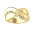 thumbnail image 1 of ARAIYA FINE JEWELRY 10K Yellow Gold Round Lab Grown Diamond Wedding Band Ring (1/5 cttw, VS Clarity, D-E Color) Size 7.5, 1 of 1