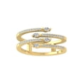 thumbnail image 1 of ARAIYA FINE JEWELRY 10K Yellow Gold Round and marquise-shape Lab Grown Diamond Fashion Ring (1/4 cttw, VS Clarity, D-F Color) Size 10, 1 of 5