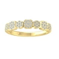 thumbnail image 1 of ARAIYA FINE JEWELRY 10K Yellow Gold Round-shape Diamond Composite Ring (1/4 cttw, I2-I3 Clarity, I-J Color) Size 10, 1 of 5