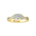 thumbnail image 1 of ARAIYA FINE JEWELRY 10K Yellow Gold Round-shape Diamond Engagement Ring (1 1/4 cttw, I2-I3 Clarity, I-J Color) Size 6.5, 1 of 5
