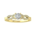 thumbnail image 1 of ARAIYA FINE JEWELRY 10K Yellow Gold Round-shape Diamond Engagement Ring (3/4 cttw, I2-I3 Clarity, I-J Color) Size 8, 1 of 5