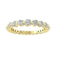 thumbnail image 1 of ARAIYA FINE JEWELRY 10K Yellow Gold Round-shape Diamond Eternity Ring (1 cttw, I2-I3 Clarity, I-J Color) Size 7.5, 1 of 6