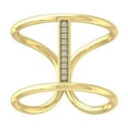 thumbnail image 1 of ARAIYA FINE JEWELRY 10K Yellow Gold Round-shape Diamond Fashion Ring (1/10 cttw, I2-I3 Clarity, I-J Color) Size 5.5, 1 of 5