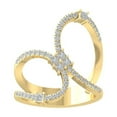 thumbnail image 1 of ARAIYA FINE JEWELRY 10K Yellow Gold Round-shape Diamond Fashion Ring (1/2 cttw, I2-I3 Clarity, I-J Color) Size 6.5, 1 of 5