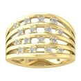 thumbnail image 1 of ARAIYA FINE JEWELRY 10K Yellow Gold Round-shape Diamond Fashion Ring (1/3 cttw, I2-I3 Clarity, I-J Color) Size 7.5, 1 of 5