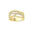 thumbnail image 1 of ARAIYA FINE JEWELRY 10K Yellow Gold Round-shape Diamond Fashion Ring (1/4 cttw, I2-I3 Clarity, I-J Color) Size 9.5, 1 of 5
