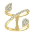 thumbnail image 1 of ARAIYA FINE JEWELRY 10K Yellow Gold Round-shape Lab Grown Diamond Fashion Ring (1/2 cttw, VS Clarity, D-F Color) Size 7.5, 1 of 5