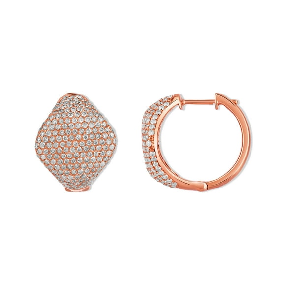 ARAIYA FINE JEWELRY 14K Rose Gold Diamond Fashion Earrings for Female