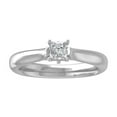 thumbnail image 1 of ARAIYA FINE JEWELRY 14K White Gold Asscher shape Diamond Solitaire Ring (1 cttw, I-J Color, I2-I3 Clarity) Size 6, 1 of 6