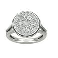 thumbnail image 1 of ARAIYA FINE JEWELRY 14K White Gold Cluster Lab Grown Diamond Ring (1 1/4 cttw, D-F Color, VS Clarity), Size 6.5, 1 of 5