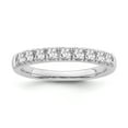 thumbnail image 1 of ARAIYA FINE JEWELRY 14K White Gold Diamond 7-Stone Band Ring (1/2 cttw, I-J Color, I2 Clarity), Size 9, 1 of 5