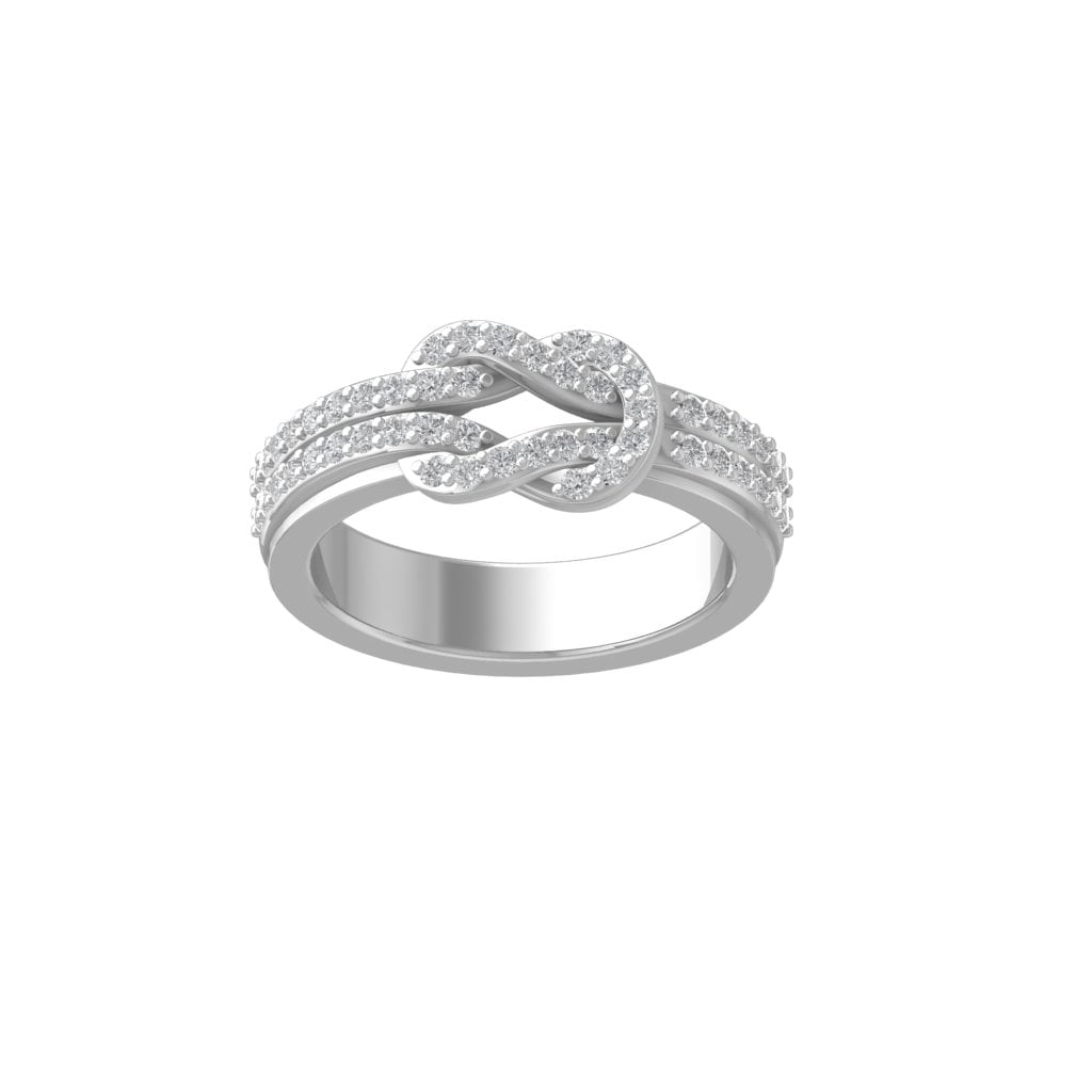 ARAIYA FINE JEWELRY 14K White Gold Diamond Anniversary Ring (1/2 cttw ...