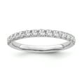 thumbnail image 1 of ARAIYA FINE JEWELRY 14K White Gold Diamond Band Ring (1/3 cttw, I-J Color, I2 Clarity), Size 6, 1 of 5