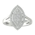 thumbnail image 1 of ARAIYA FINE JEWELRY 14K White Gold Diamond Cluster Ring (1/2 cttw, I-J Color, I2-I3 Clarity) Size 8, 1 of 4