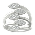 thumbnail image 1 of ARAIYA FINE JEWELRY 14K White Gold Diamond Cluster Ring (1/2 cttw, I-J Color, I2-I3 Clarity) Size 9.5, 1 of 4