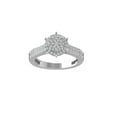 thumbnail image 1 of ARAIYA FINE JEWELRY 14K White Gold Diamond Composite Cluster Ring (1/2 cttw, I-J Color, I2-I3 Clarity) Size 10, 1 of 6