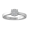 thumbnail image 1 of ARAIYA FINE JEWELRY 14K White Gold Diamond Composite Cluster Ring (1/5 cttw, I-J Color, I2-I3 Clarity) Size 10, 1 of 6