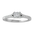 thumbnail image 1 of ARAIYA FINE JEWELRY 14K White Gold Diamond Engagement Ring (3/4 cttw, I-J Color, I2-I3 Clarity) Size 9.5, 1 of 6